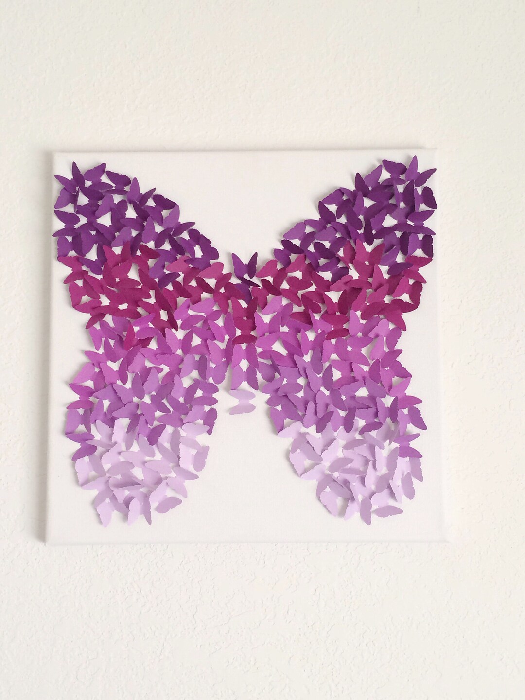 Lavender Purple Butterflies Canvas Art Room Decor Wall Hanging - Etsy