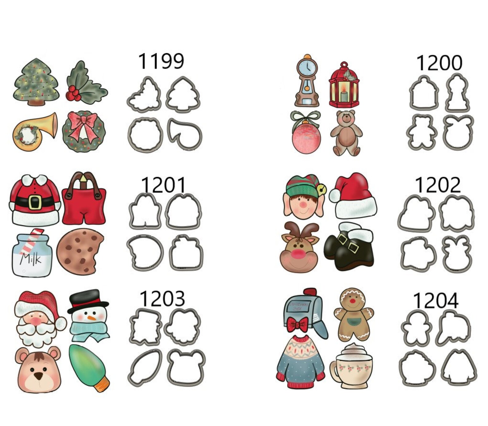 MINI Cutters for Advent Calendar Cookie Cutters 1193 1204 Etsy MINI Cutters for Advent Calendar Cookie Cutters 1193 1204 Etsy