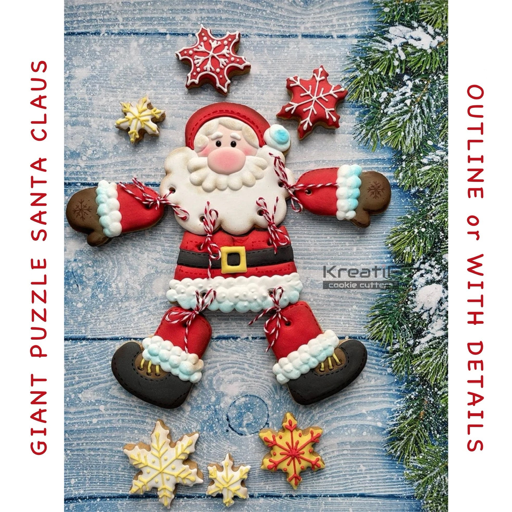 Premium Vector  Jigsaw puzzle with santa