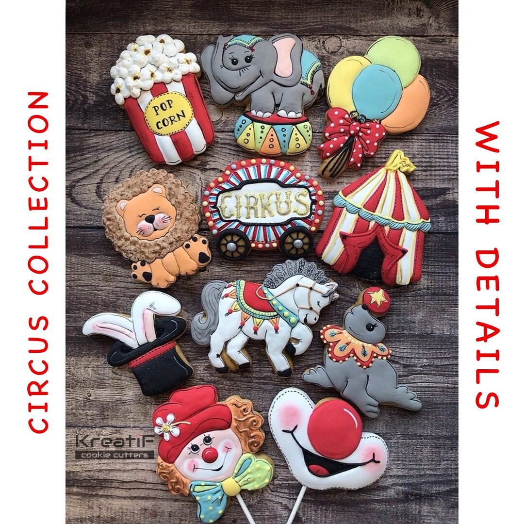 Circus Collection, Cookie Cutter 95 Etsy