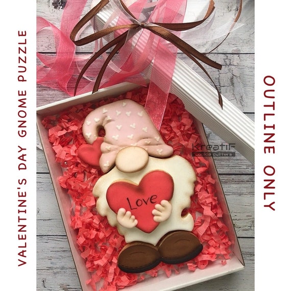 PUZZLE San Valentino gnome puzzle, tagliabiscotti 558 -  Italia