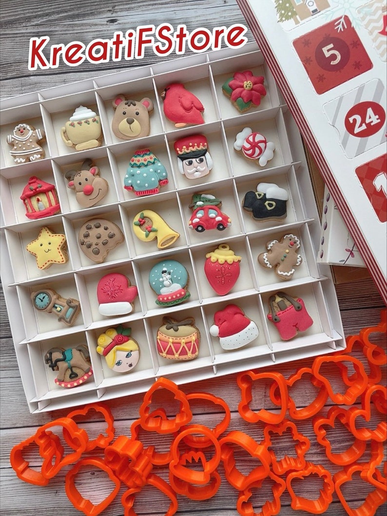 MINI Cutters for Advent Calendar Cookie Cutters 1193 1204 Etsy MINI Cutters for Advent Calendar Cookie Cutters 1193 1204 Etsy