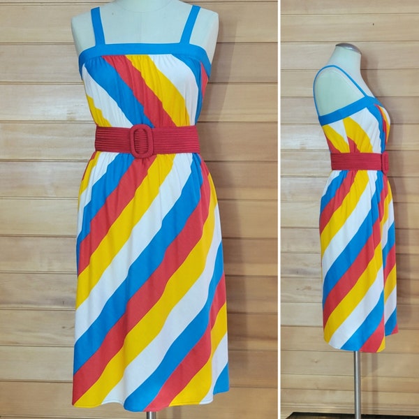 Sunlit Drapes Strip Dress