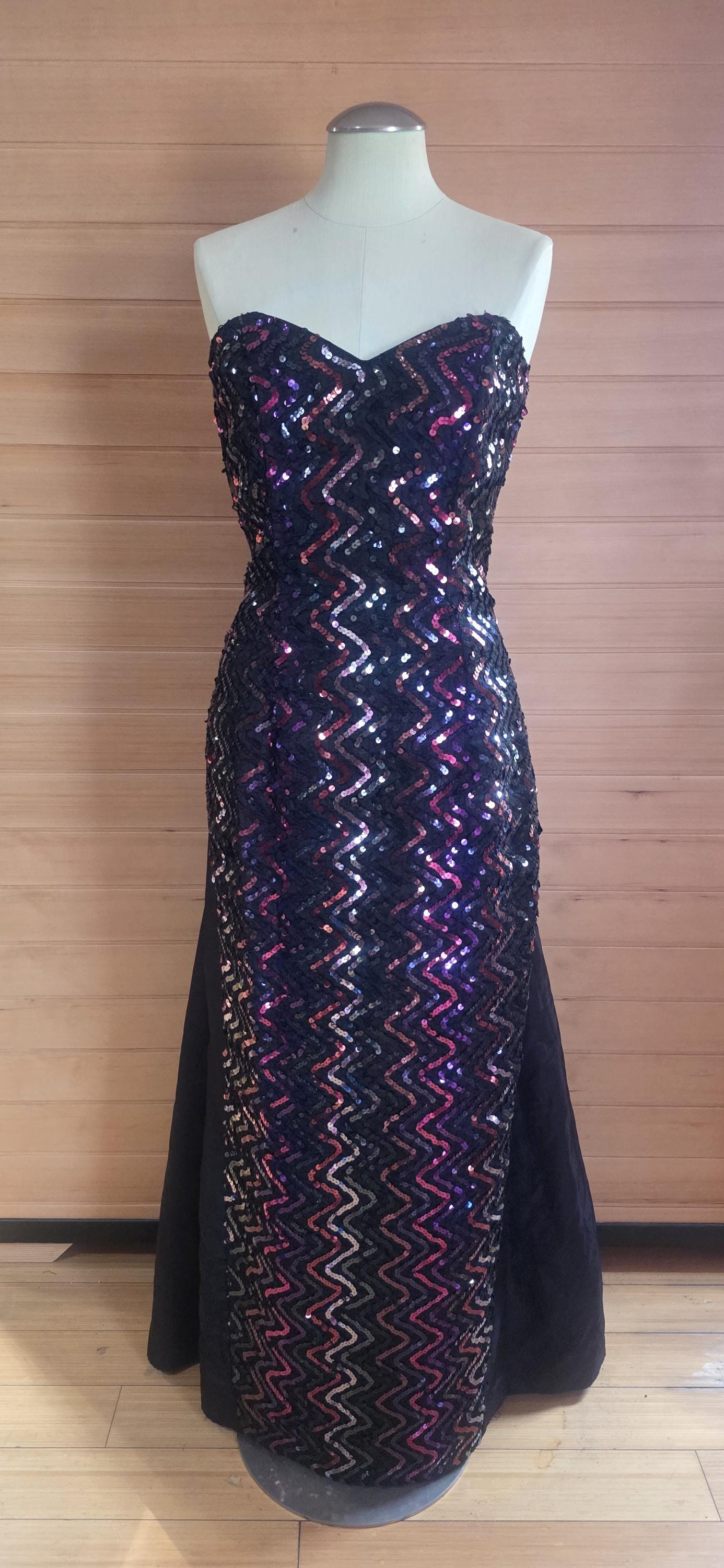 90s Sequin Dress - Etsy