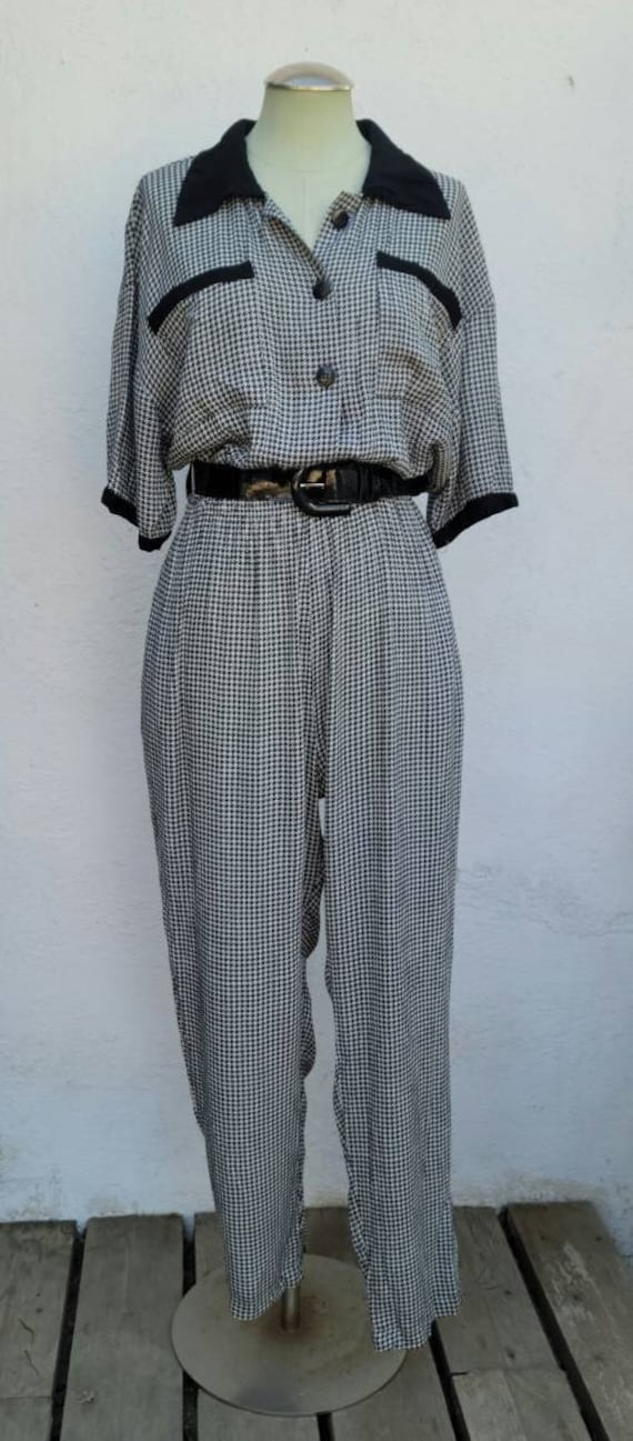 80’s-90’s Velour Jumpsuit by Geoffrey Hunter Sport