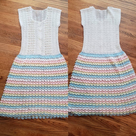 Vintage 1960s Children's Knit Dress