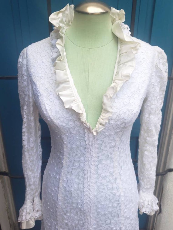 chinese dress ladies Vintage 1950s "Lorrie Deb" Ivory Lace Dress  The Only Vintage