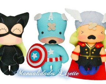 muñecos de fieltro personalizados