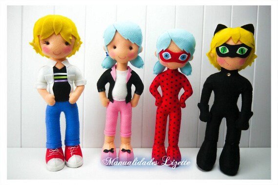 marinette and adrien dolls