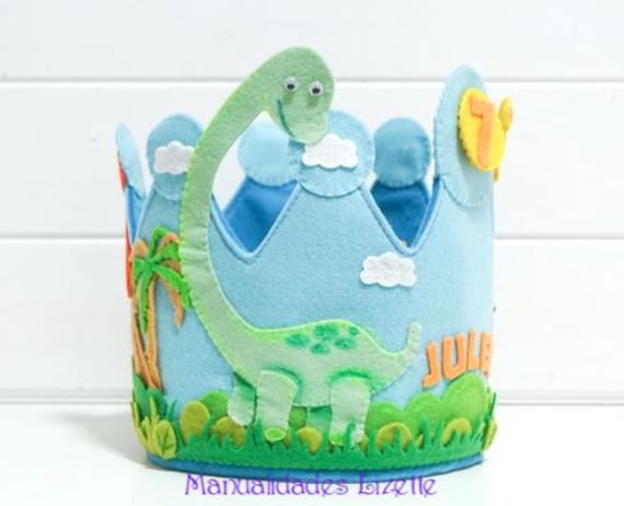 Dinosaur Birthday Crown - Personalized Dinosaur Crown 