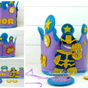 Corona Compleanno Supereroi 9 Birthday Custom Crown Corone Etsy