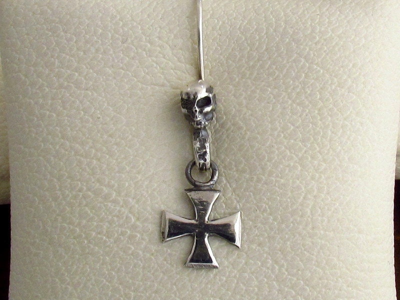 unift Croce di Gerusalemme Collana per donne uomini Acciaio inossidabile Preghiera cristiana Cavalieri crociati Templari Ciondolo Collana Gioielli Religiosi (Argento