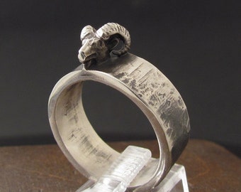 MySacrum  GOAT BAND BAPHOMET-Silver Ring