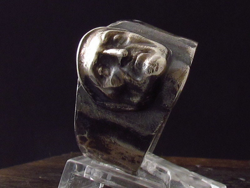 MySacrum  DANTE DEATH MASK-Silver Ring