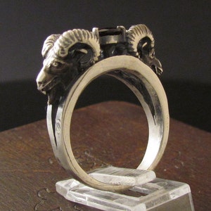 MySacrum  GOAT RING ENGAGEMENT-Silver Ring