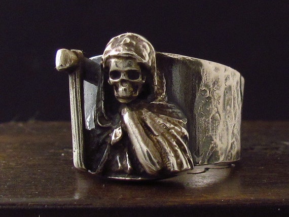 MySacrum GRIM REAPER-シルバーリング - Etsy 日本