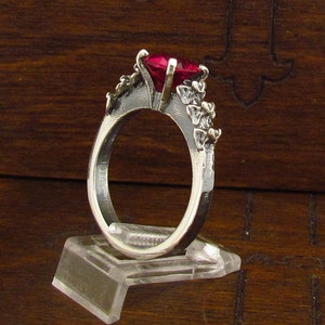 MySacrum  SPINE RING ENGAGEMENT-Silver Ring