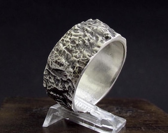 MySacrum WEDDING BAND TEXTURED 12mm-silver 925