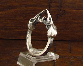 MySacrum  RAVEN SKULL RING