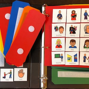200+ communicatiekaarten ASL, tweetalig, Spaans, Frans Bulgaars foto's Regulier boek Autisme Logopedie Klaslokaal