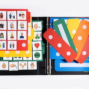 My Communicaid 1-communicatieboek 215 kaarten Tweetalig Engels Spaans Visuele aanwijzingen voor non-verbaal autisme ADHD ABA-therapie