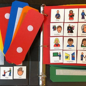 1 communicatieboek met 215 kaarten voor autisme Aba Logopedie Thuisschool Klas Speciaal onderwijs