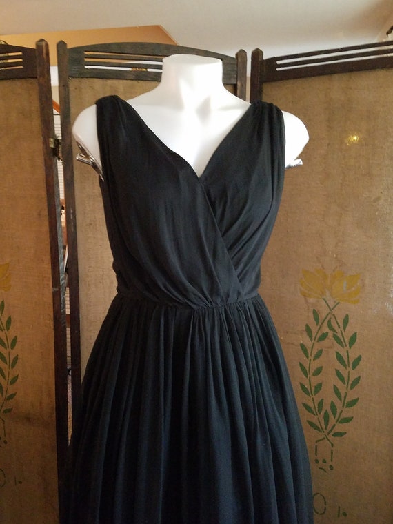 Vintage 1950 LBD, Dress, Murray Millman, Black Chi
