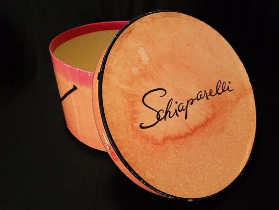 Elsa Schiaparelli Hat Box, Vintage, Shabby Chic, P
