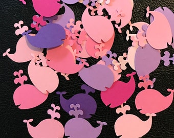 100 Whale Die Cuts: Baby Shower Confetti, Scrapbooking Embellishments