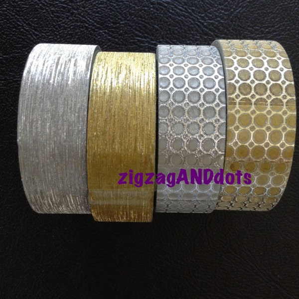Washi Tape, Gold and Silver, Metallic, Scrapbooking, Card Making, Recollections,  Your Choice of 1 Roll