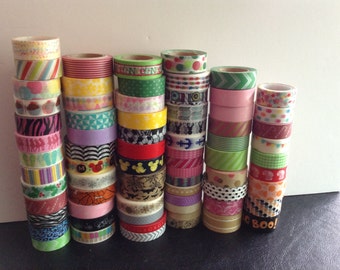 WS2: Washi Tape Samples, Washi Samples, 18 inches long, Planner Washi , Washi for Scrapbooking, Decorative Washi, Many Designs Washi Tape