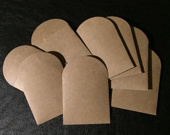 Kraft Mini Envelopes: Handmade Card Envelopes, Set of 8