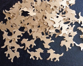 100 Puppy Die Cuts, Dog Die Cuts, Dog Confetti Decorations for Parties, Embellishments, Scrapbooking, Card Making