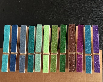 Glitter Tape Clothespins: Party Favors, Stocking Stuffers
