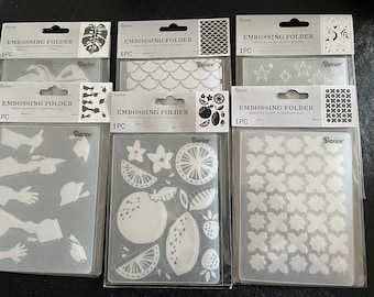 Embossing Folder: Scrapbooking Card Making - Your Choice of Design