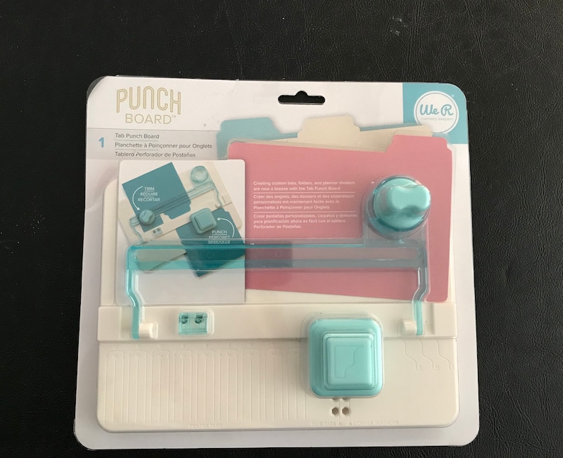 Craft Tools Planner Punch Board Tab Punch Board Frame Punch Etsy