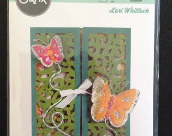 Set of 10 Dies, Thinlits, Gatefold Card, Butterflies Theme, Dies, Scrapbooking, Card Making, Sizzix
