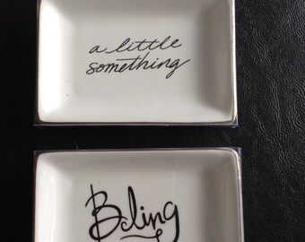 Ring Tray: "Bling" or "A Little Something" - Bridal Shower Gift