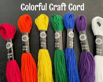 Colorful Craft Cord: Scrapbooking, Friendship Bracelets (10 yd)