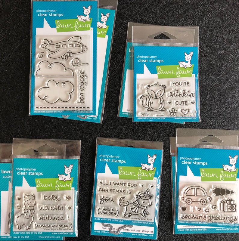 Clear Stamps and Matching Dies Set Various Designs Etsy