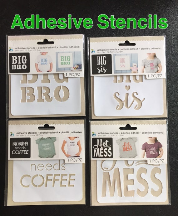 Adhesive Stencils Various Designs Craft Adhesives Momenta Etsy
