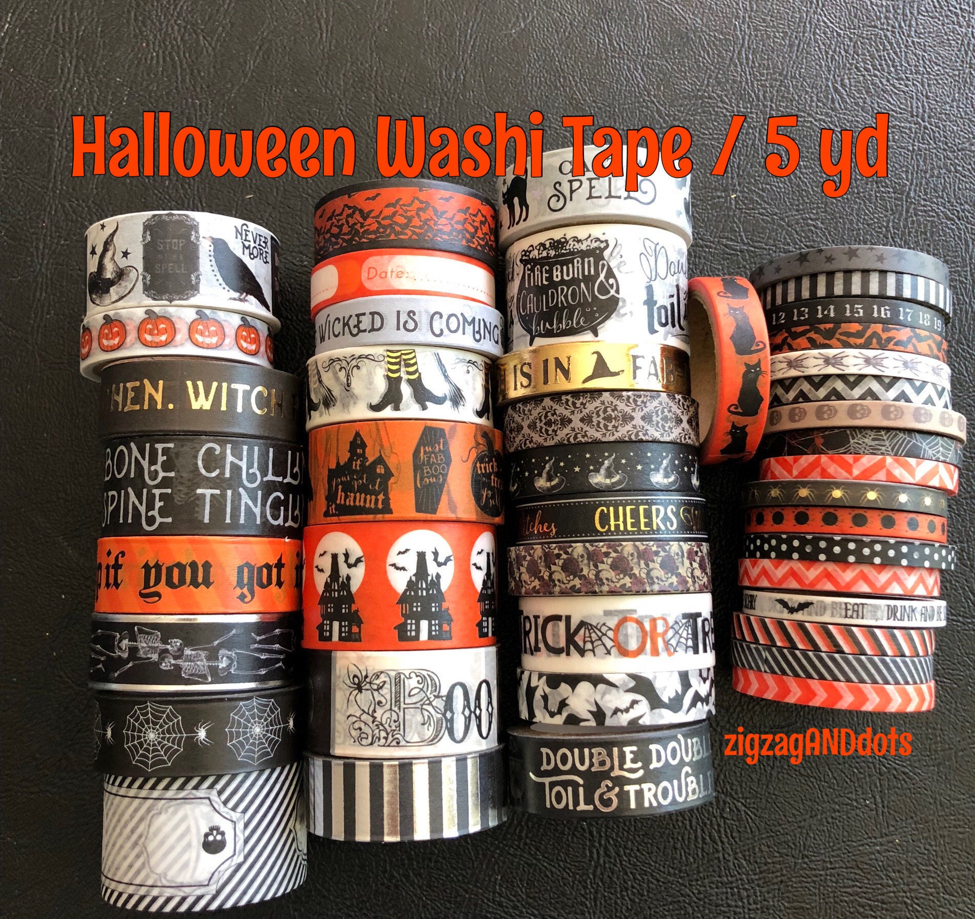 TEHAUX 10pcs Washi Tape Halloween Stickers Chriatmas Tape DIY