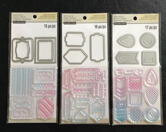 Stamps and Dies Kit, Planner Accessories, Craft Dies and Stamps for Planners, Scrapbooking, Card Making, Recollections