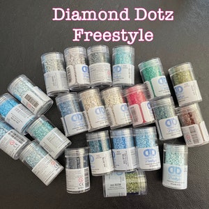 Diamond Dotz, Freestyle Diamond Dotz, .42 oz Container, Many Shades, Various Colors Diamond Dotz, Craft Supplies, Diamond Dotz for Projects