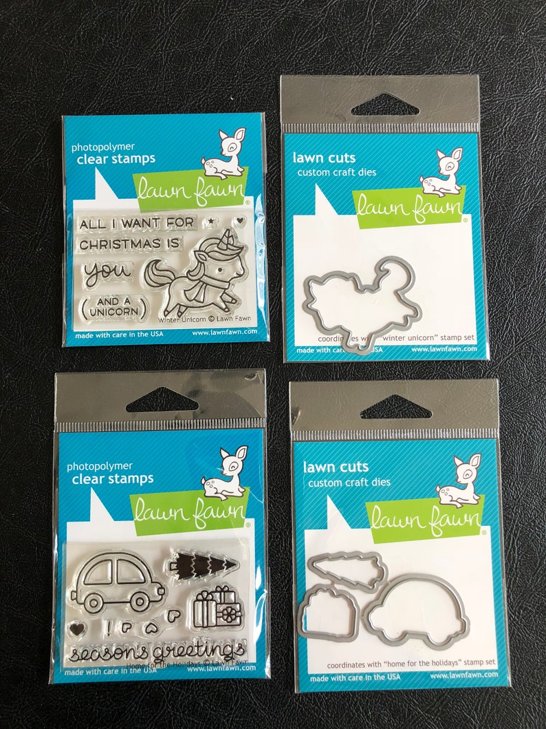 Clear Stamps and Matching Dies Set Various Designs Etsy