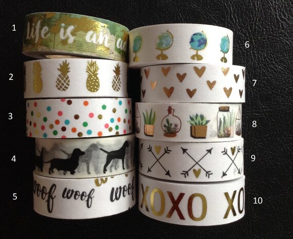 WS42B: Hello Kitty Washi Tape Samples, 18 Inches, Hawaii, Floral, Washi,  Planner Decorations, Scrapbooking 