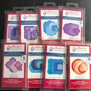 Spellbinders, Dies, Many Styles, Scallop Squares, Circles, Squares, Labels, Cut, Emboss, Stencil, Craft Dies, Scrapbooking, Card Making