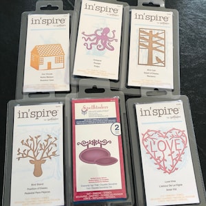 Spellbinders Inspire Dies, Cut, Emboss, Stencil, Scrapbooking, Die Cuts, Card Making, Bird Call, Bird Stand, Your Choice of 1 Pack