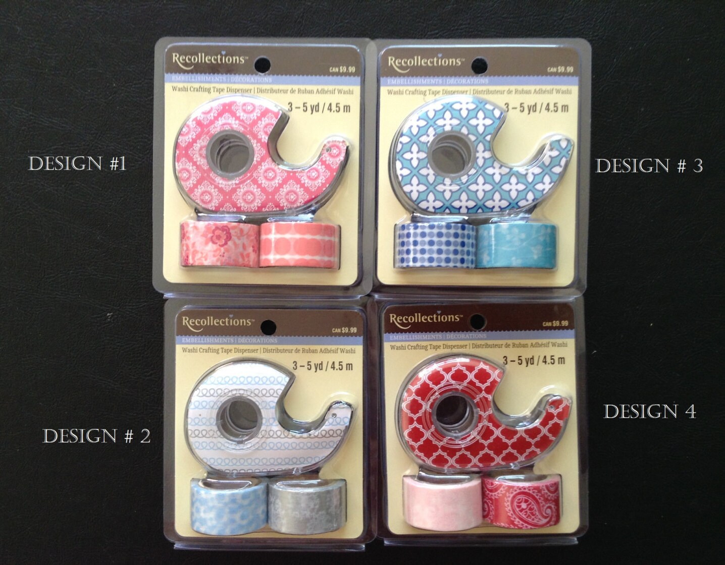 Craft Tape Dispenser With 3 Rolls of Washi Tape, Decorative Washi Tape,  Various Designs, Recollections, Your Choice of 1 Pack -  Ireland