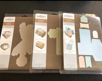 Spellbinders Contour, Various Designs, Diamond, Gem, Gift Box, Hexagon, Scrapbooking, Die Cuts, Card Making